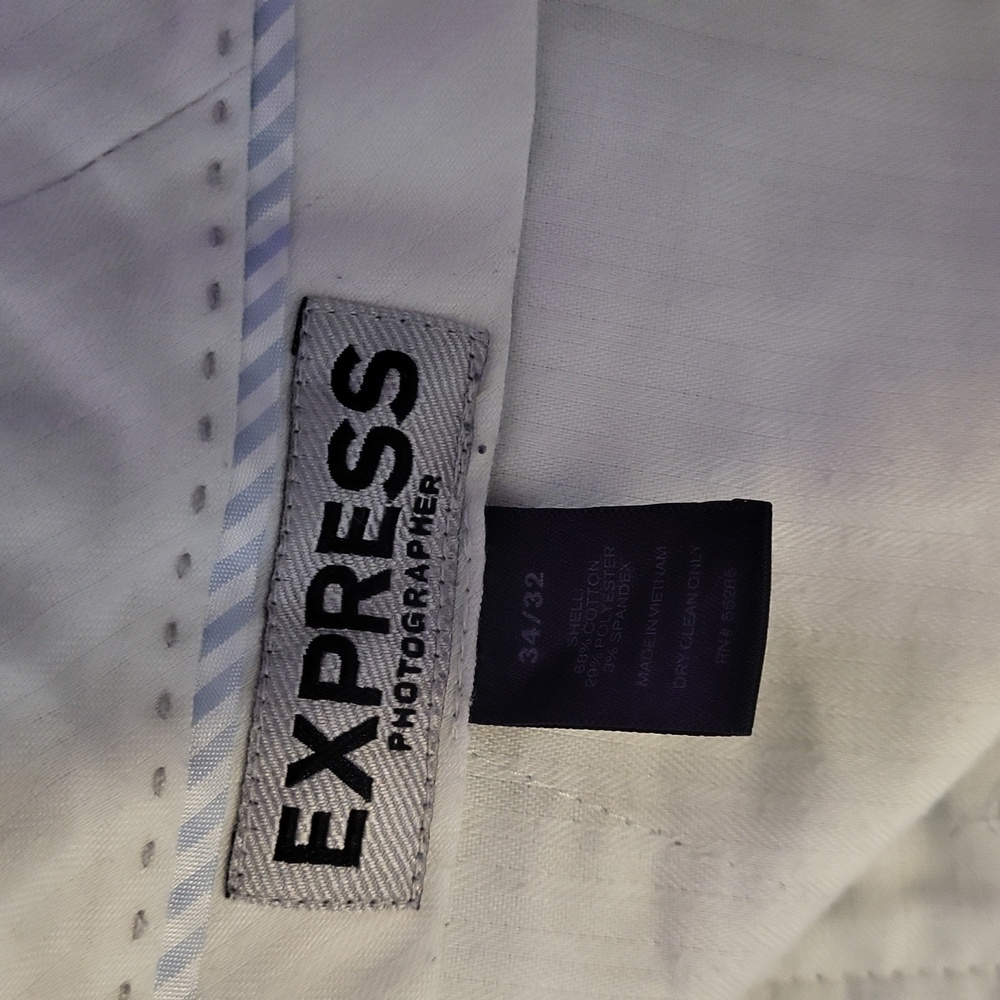 Express Gray and Blue Chinos Casual Style - Picture 5 of 5
